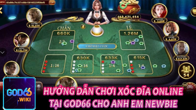 Hướng dẫn chơi xóc đĩa online tại GOD66 cho anh em newbie 